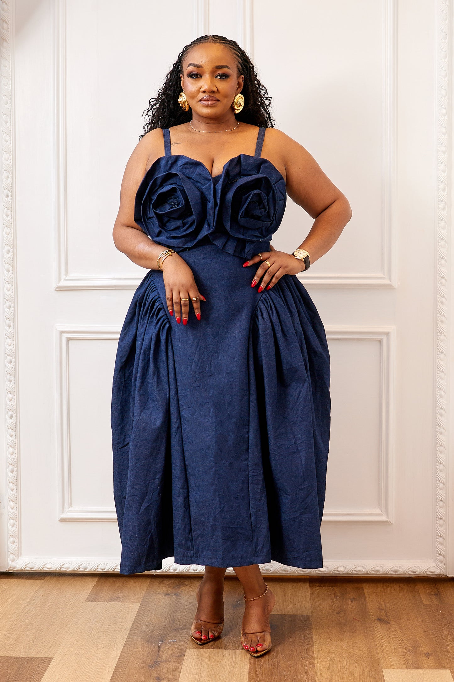 LISA DENIM DRESS