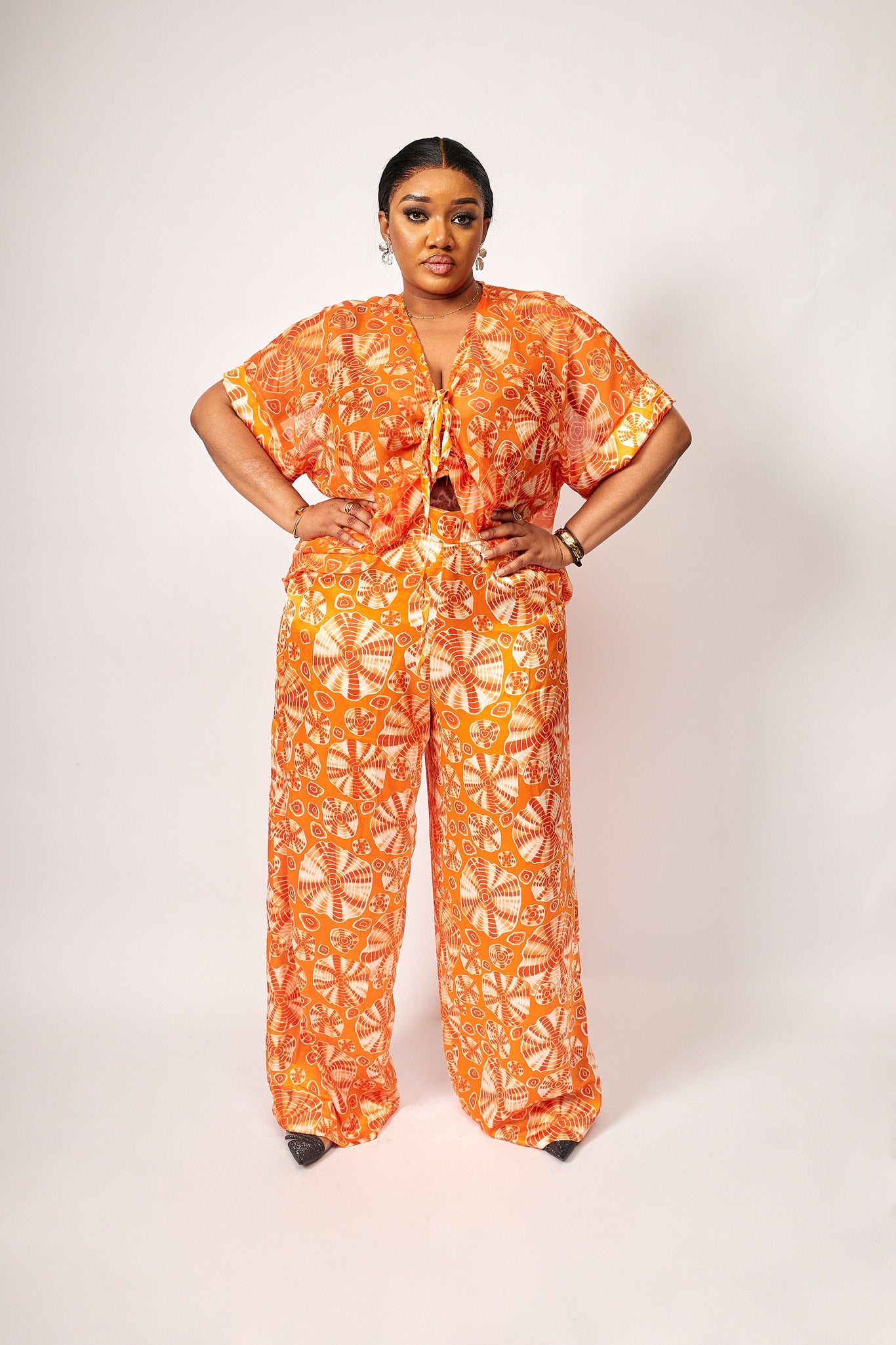 Vicky pant set (orange)