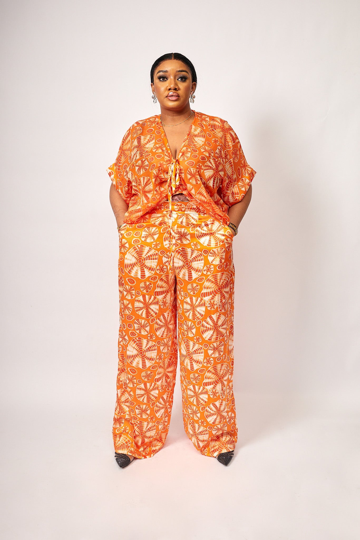 Vicky pant set (orange)