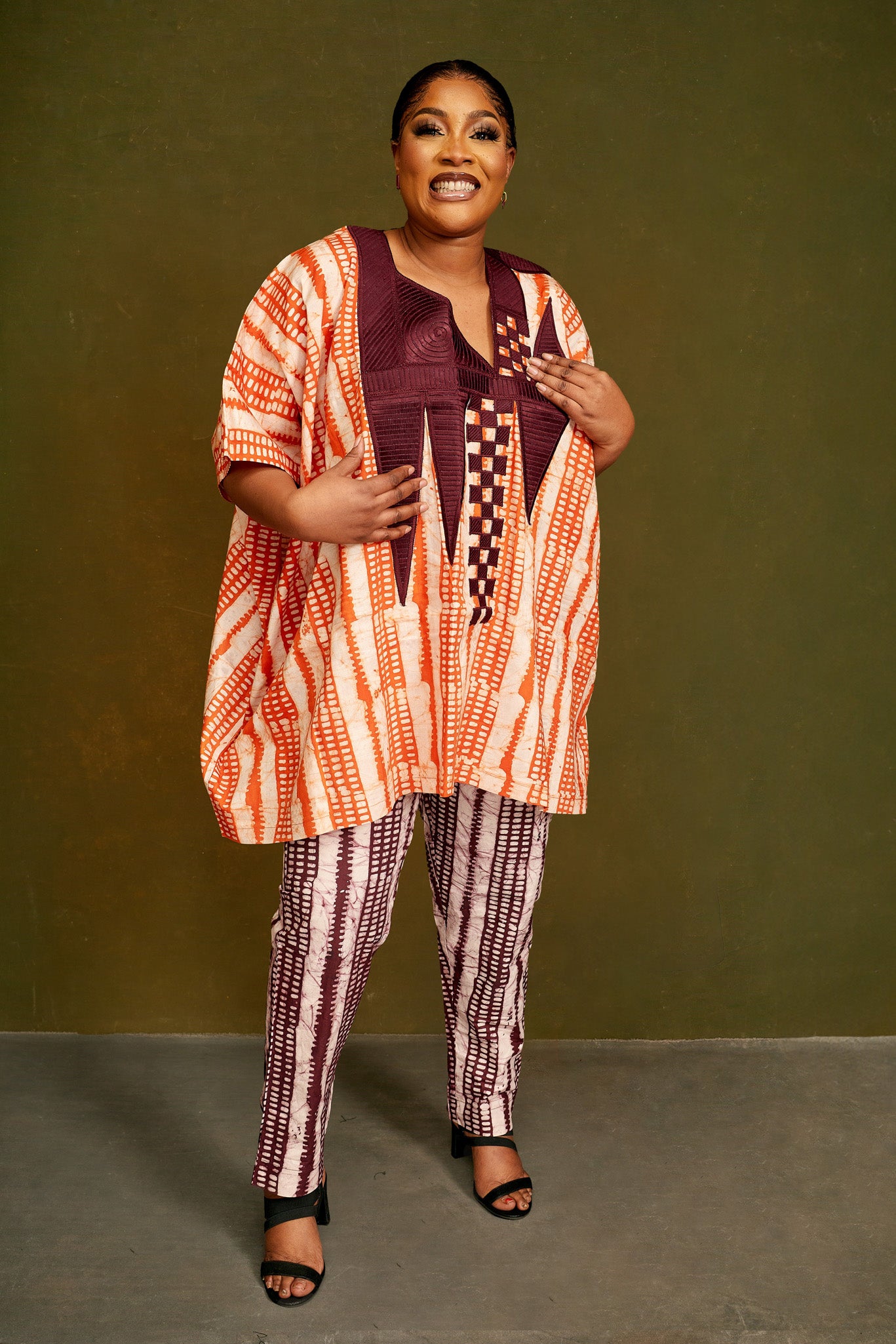 OKIKI AGBADA PANT SET