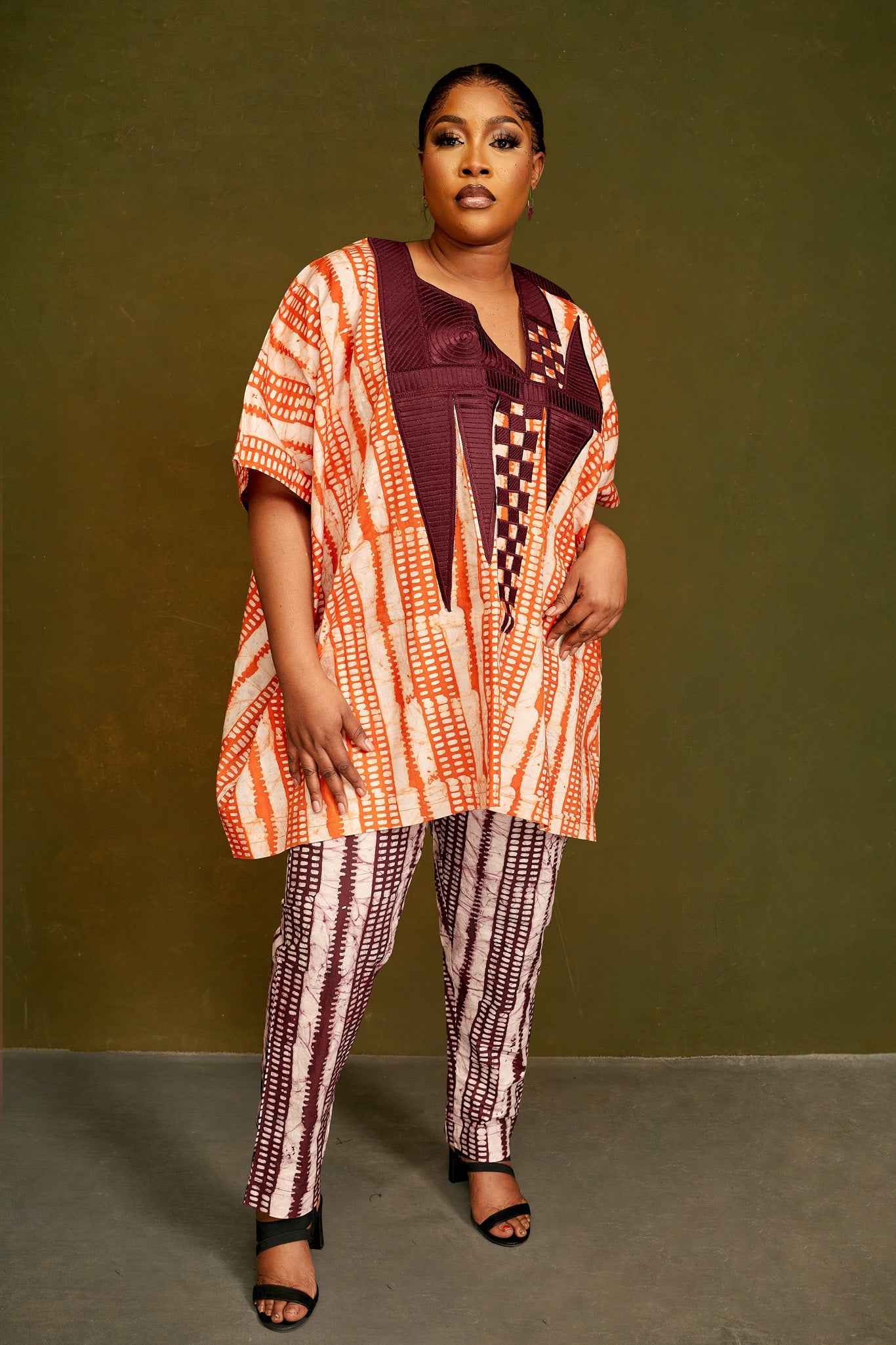 OKIKI AGBADA PANT SET